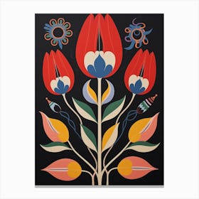 Flower Motif Painting Tulip 5 Canvas Print