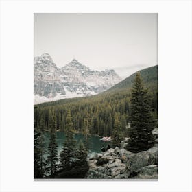 Mountain Forest Scenery Canvas Print