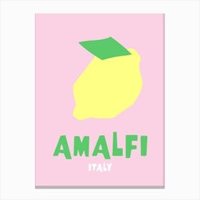 Amalfi Pink Canvas Print