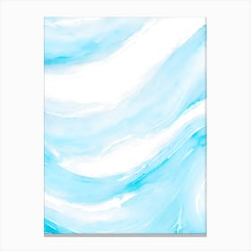 Blue Ocean Wave Watercolor Vertical Composition 41 Canvas Print
