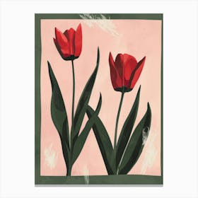 Red Tulips 6 Canvas Print