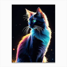 Cat In Space Canvas Print