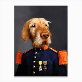 Officer Pastis Pet Portraits Canvas Print