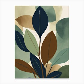 Abstract Leaves 1 Canvas Print