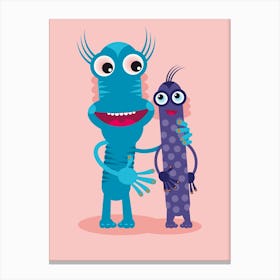 Monster Friends II Canvas Print