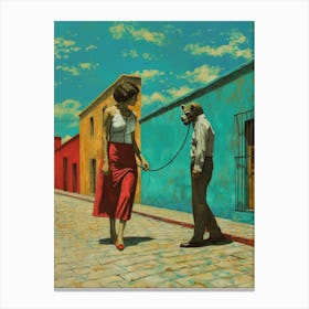 Leashed 3 Fy V Canvas Print