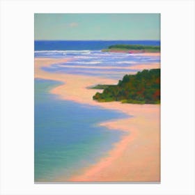 Jonesport Beach Maine Monet Style Canvas Print