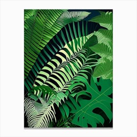 Australian Tree 1 Fern Vibrant Canvas Print