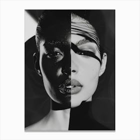 Black And White Portrait 5 Canvas Print