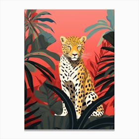 Leopard In The Jungle 24 Canvas Print