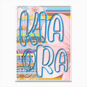 Kia Ora Welcome Multi Canvas Print