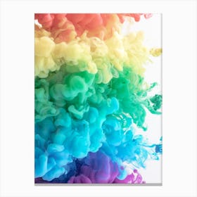 Rainbow Ink Canvas Print