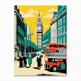 London Street Scene 2 Canvas Print