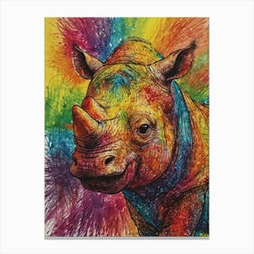 Rhino 2 Canvas Print