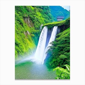 Shifen Waterfall, Taiwan Majestic, Beautiful & Classic (1) Canvas Print