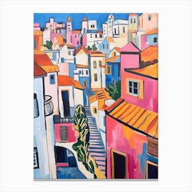 Lisbon Portugal 1 Fauvist Painting Canvas Print