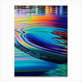 Water Ripples Lake Waterscape Bright Abstract 1 Canvas Print