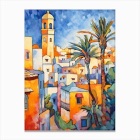 Casablanca Morocco 3 Fauvist Painting Canvas Print