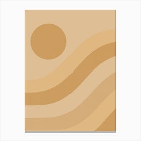 Abstract Sun Stripes Canvas Print