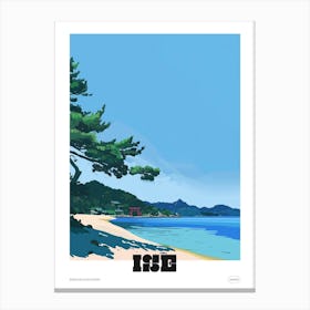 Ise Japan 4 Colourful Travel Poster Canvas Print