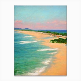 Manzanillo Beach Cuba Monet Style Canvas Print