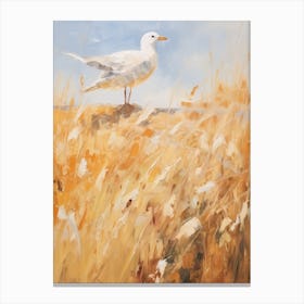 Bird Painting Seagull 3 Canvas Print