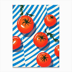 Tomatoes Fruit Summer Illustration 2 Canvas Print