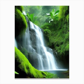 Waterfall In The Jungle Canvas Print