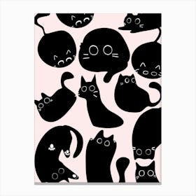 Cats Pattern Canvas Print