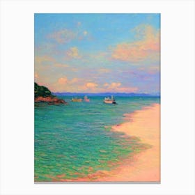 Chaweng Beach Koh Samui Thailand Monet Style Canvas Print