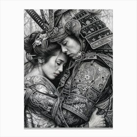 Samurai Couple 2 Canvas Print