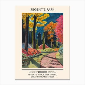 Regent S Park London Parks Garden 1 Canvas Print
