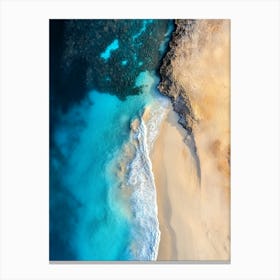 Aerial View Of A Beach 137 Canvas Print