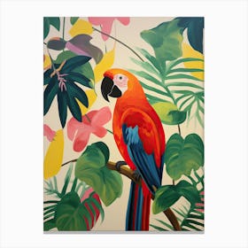 Tropical Parrot Canvas Print