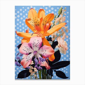 Surreal Florals Freesia 1 Flower Painting Canvas Print