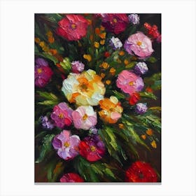 Heather Still Life Oil Painting Flower Canvas Print