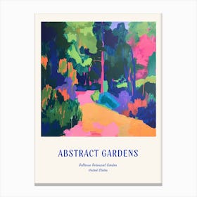 Colourful Gardens Bellevue Botanical Garden Usa 4 Blue Poster Canvas Print