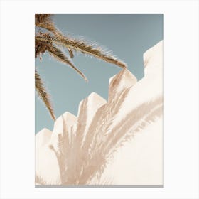 Stucco Beach Home Canvas Print