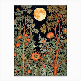 William Morris Moonlight In The Forest 144 Canvas Print