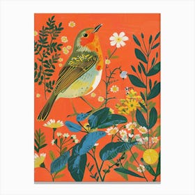 Spring Birds Robin 6 Canvas Print