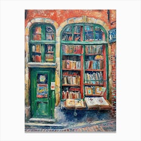 Bruges Book Nook Bookshop 2 Canvas Print