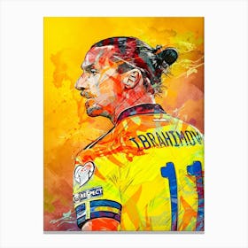 Zlatan Ibrahimovic Sweden Canvas Print