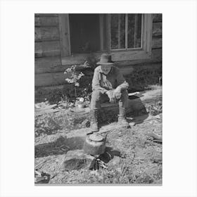 Untitled Photo, Possibly Related To William Besson, Old Mining Prospector, Near Winton, Minnesota By Russell Le Canvas Print