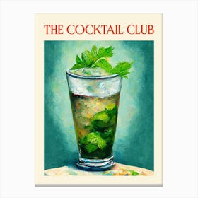 The Cocktail Club Mojito Canvas Print