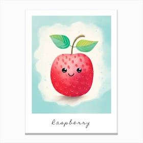 Friendly Kids Raspberry 1 Poster Canvas Print