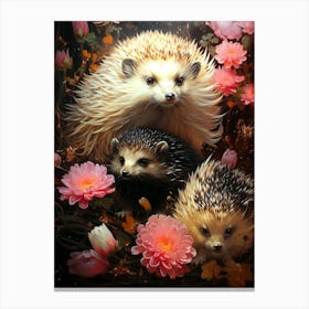 Hedgehogs Canvas Print