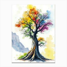 Colorful Tree Canvas Print