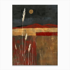 Moonlight In The Prairie Canvas Print Canvas Print