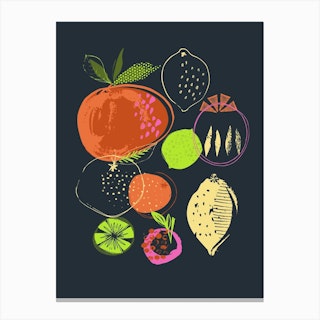 Citrus Fruits Canvas Print