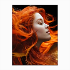 Fiery Girl Canvas Print